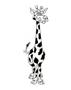 stående giraf